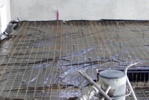 заливка бетонного пола в гараже
