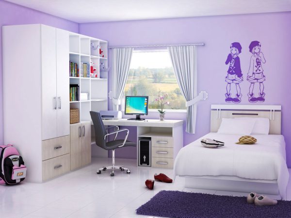Выбор цвета комнаты для девушки