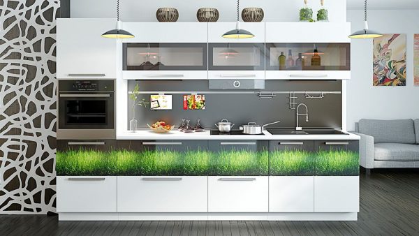 Кухонная мебель – разные фасады в интерьере