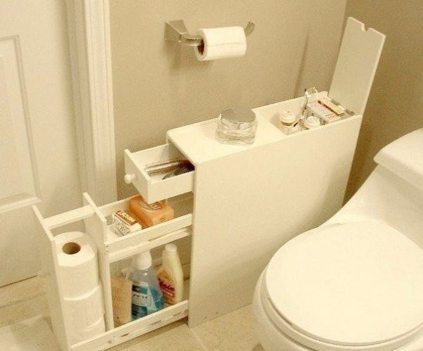 Обустройство ванной при помощи шкафов